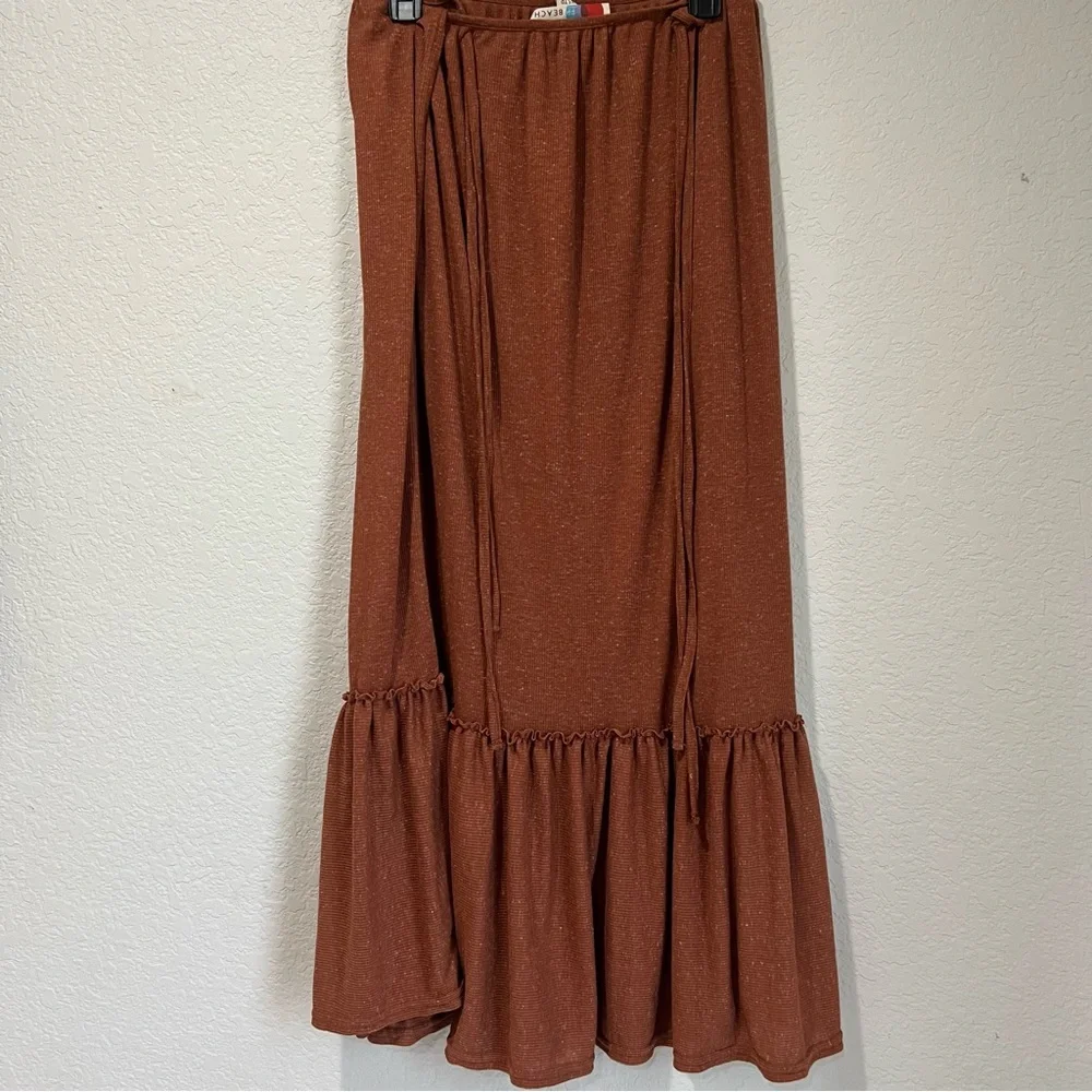 Free People Rust Halter Maxi Skirt Dress - Picture 3 of 9